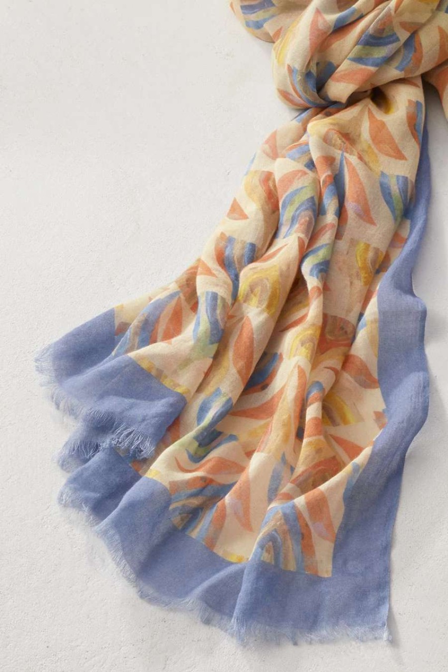 Accessories & Home * | Floral Reflections Scarf Blue Daze Multi
