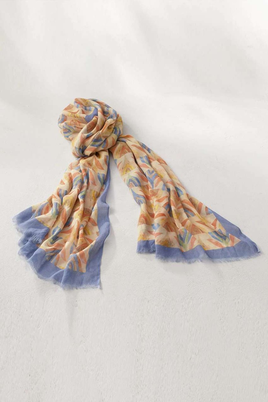 Accessories & Home * | Floral Reflections Scarf Blue Daze Multi
