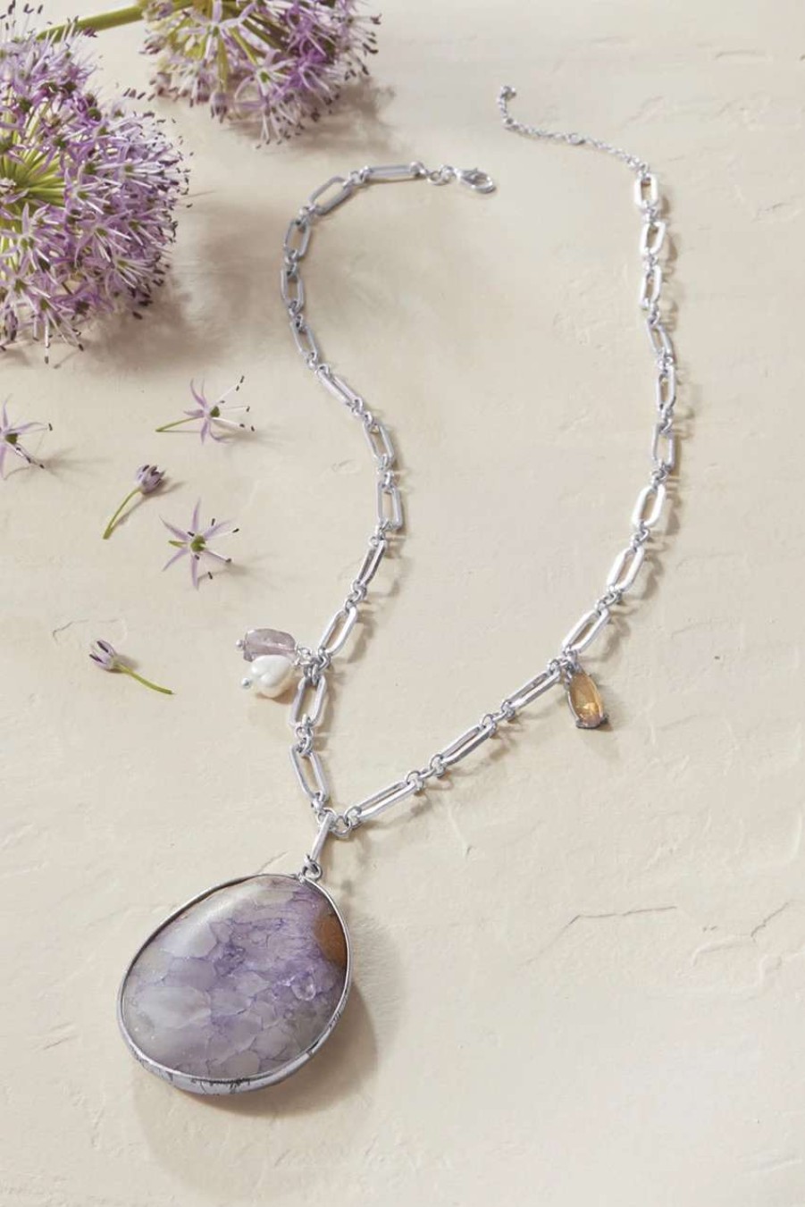 Accessories & Home * | Lilac Treasures Necklace Lilac Breeze Multi