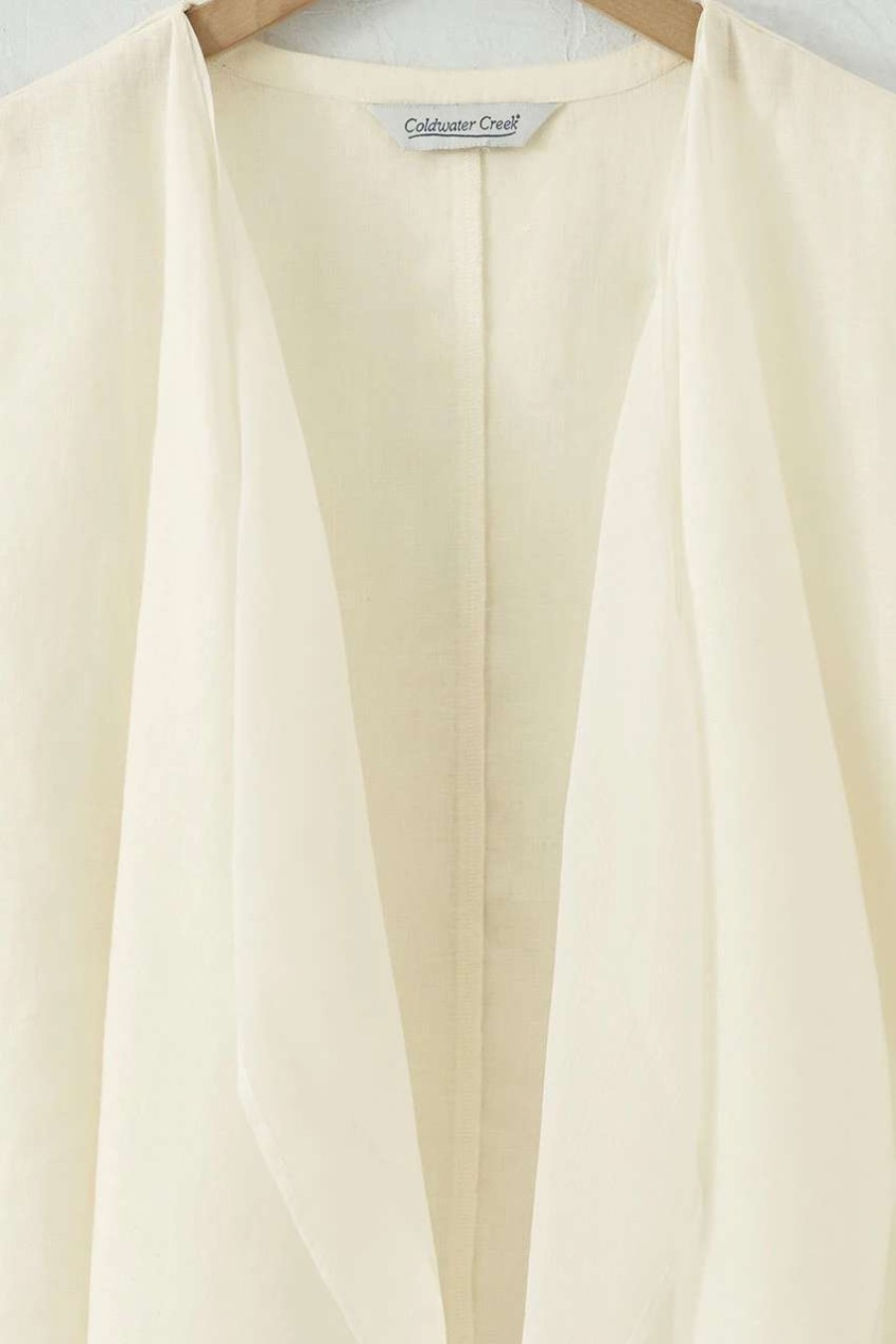 Accessories & Home * | Layered Linen Topper Ivory